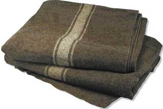 Wool military blanket