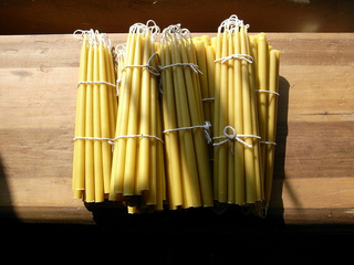 Beeswax candles