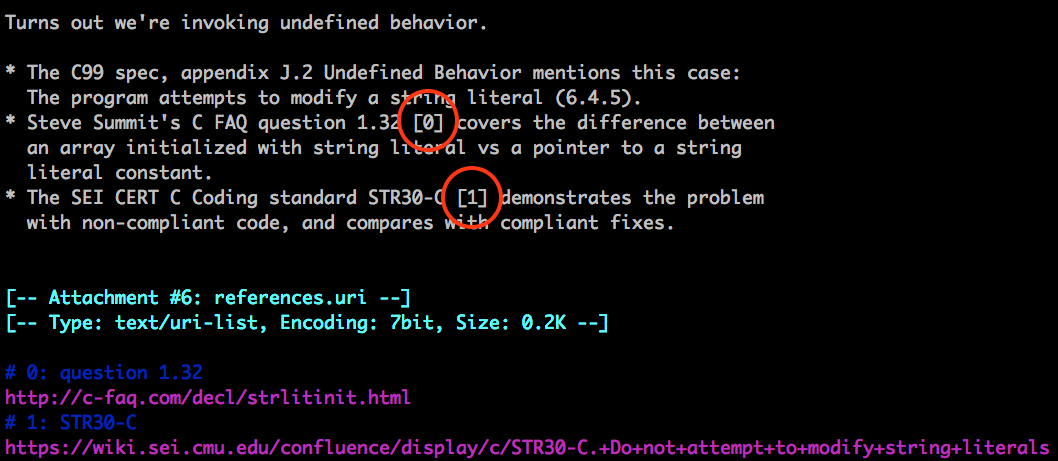 links as references